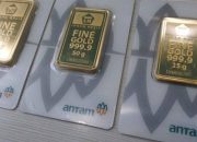 Harga Emas Antam Menguat, Ukuran Terkecil 0,5 Gram Dibanderol Rp585.500