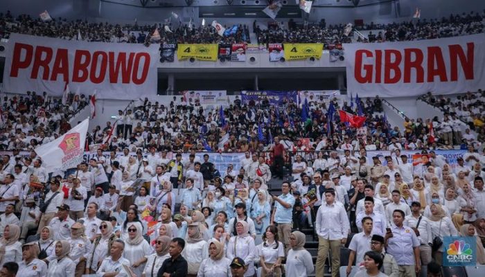Lautan Manusia Pendukung Prabowo Gibran