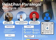 PERADI UTAMA Menggelar Pelatihan Paralegal untuk Masyarakat Umum.