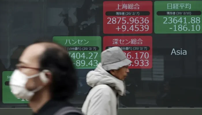 Saham-Saham di Asia Melemah Seiring Penurunan Wall Street
