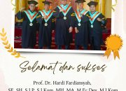 Selamat dan Sukses kepada Prof. Dr. Hardi Fardiansyah atas Prestasinya sebagai Magister Ilmu Komunikasi dan Pencapaian Gelar yang Ke-10