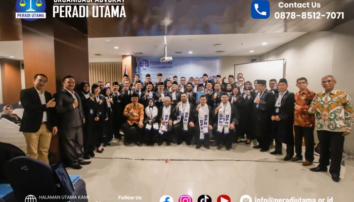 Peradi Utama Gencarkan PKPA untuk Mencetak Advokat Unggulan