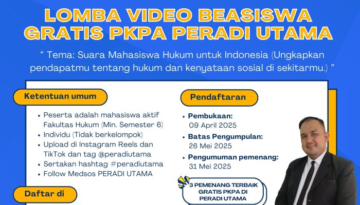 BEASISWA PKPA PERADI UTAMA 2025