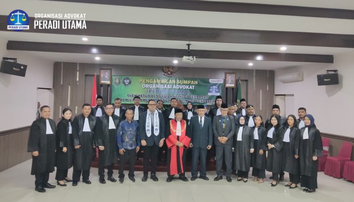 Advokat Baru Resmi Disumpah, Peradi Utama Gelar Prosesi di Pengadilan Tinggi Denpasar